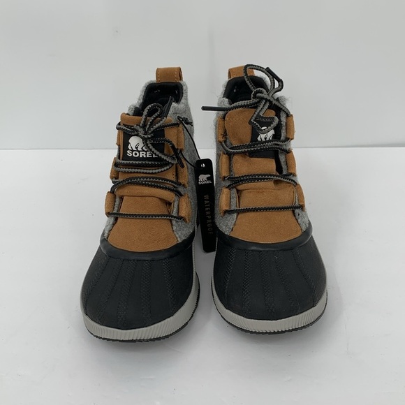 Sorel Out n About III waterproof winter boots lace-up ankle gray women new 6 - Picture 4 of 7